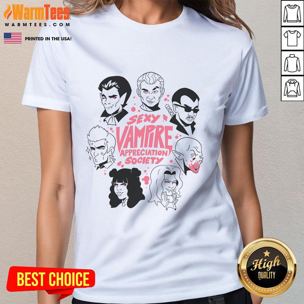 Funny Sexy Vampire Appreciation Society My Favorite Mosquitoes T-Shirt - Image 3