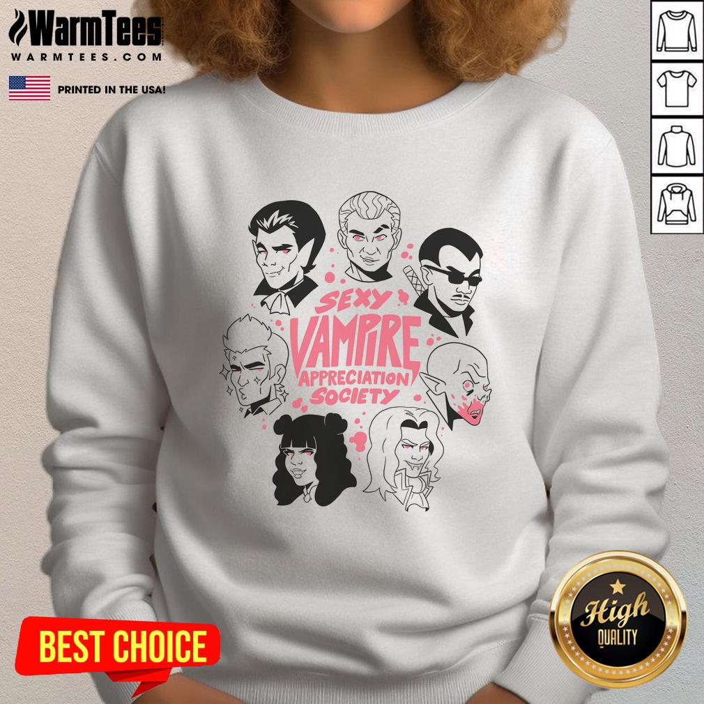 Funny Sexy Vampire Appreciation Society My Favorite Mosquitoes T-Shirt - Image 5