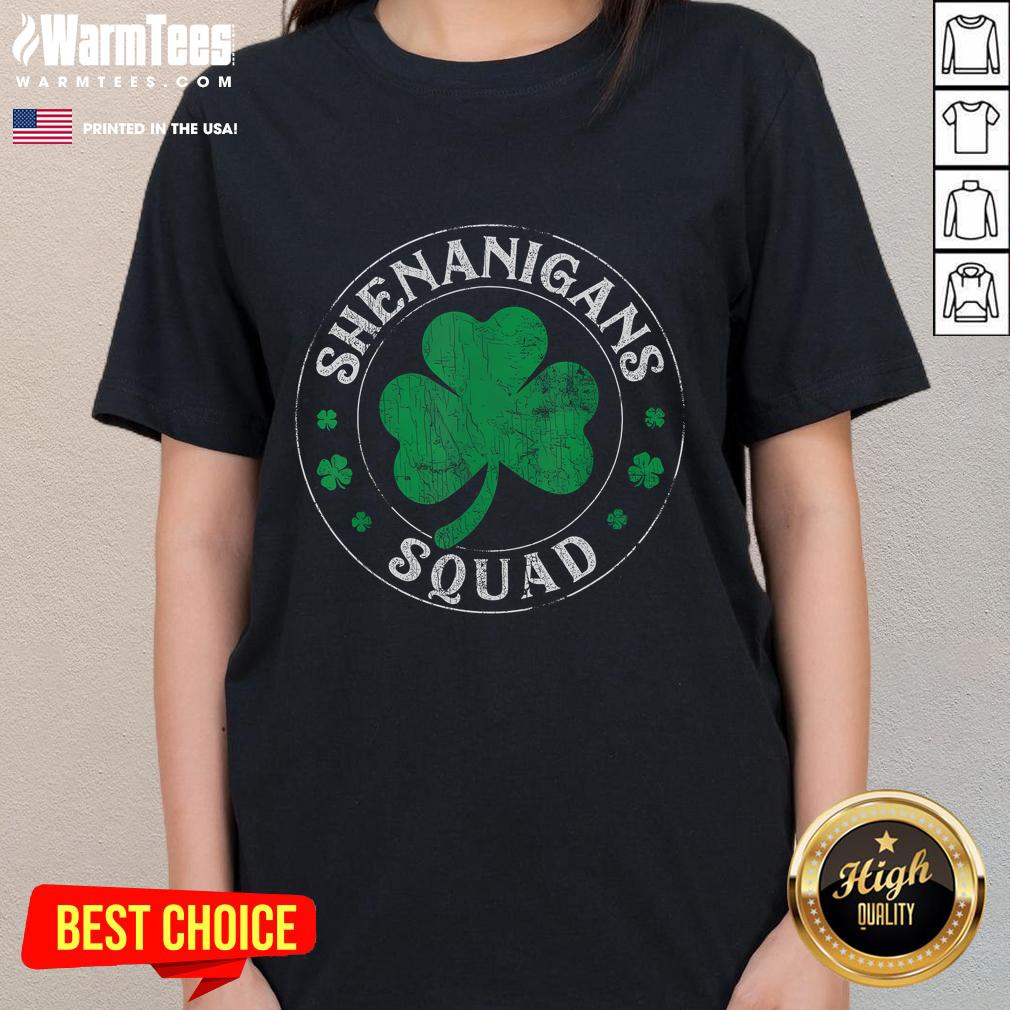 Funny Shenanigans St. Patrick's Day Squad T-Shirt - Image 3