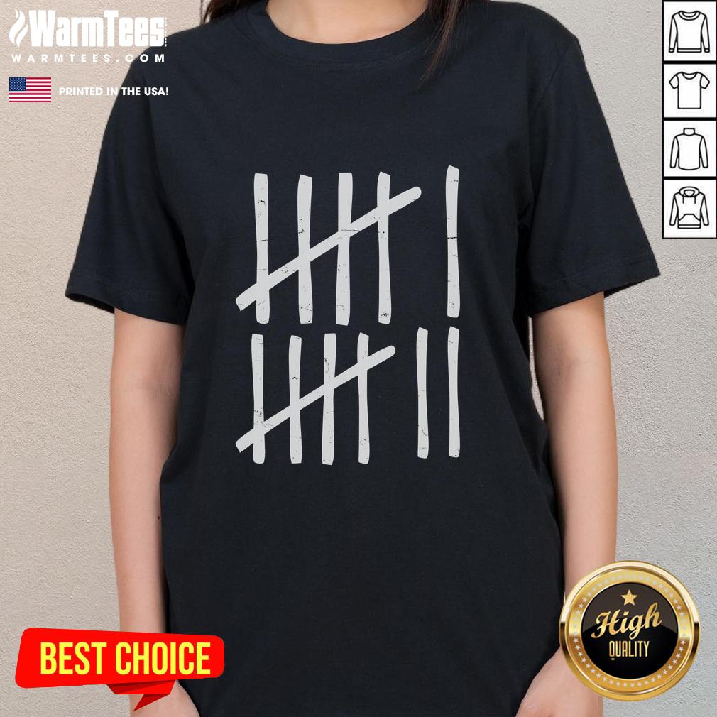 Funny Six Seven 67 Meme Tally Marks 6-7 Numbers T-Shirt - Image 3