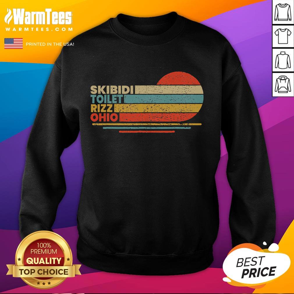 Funny Skibidi Toilet Rizz Ohio Vintage T-Shirt - Image 5