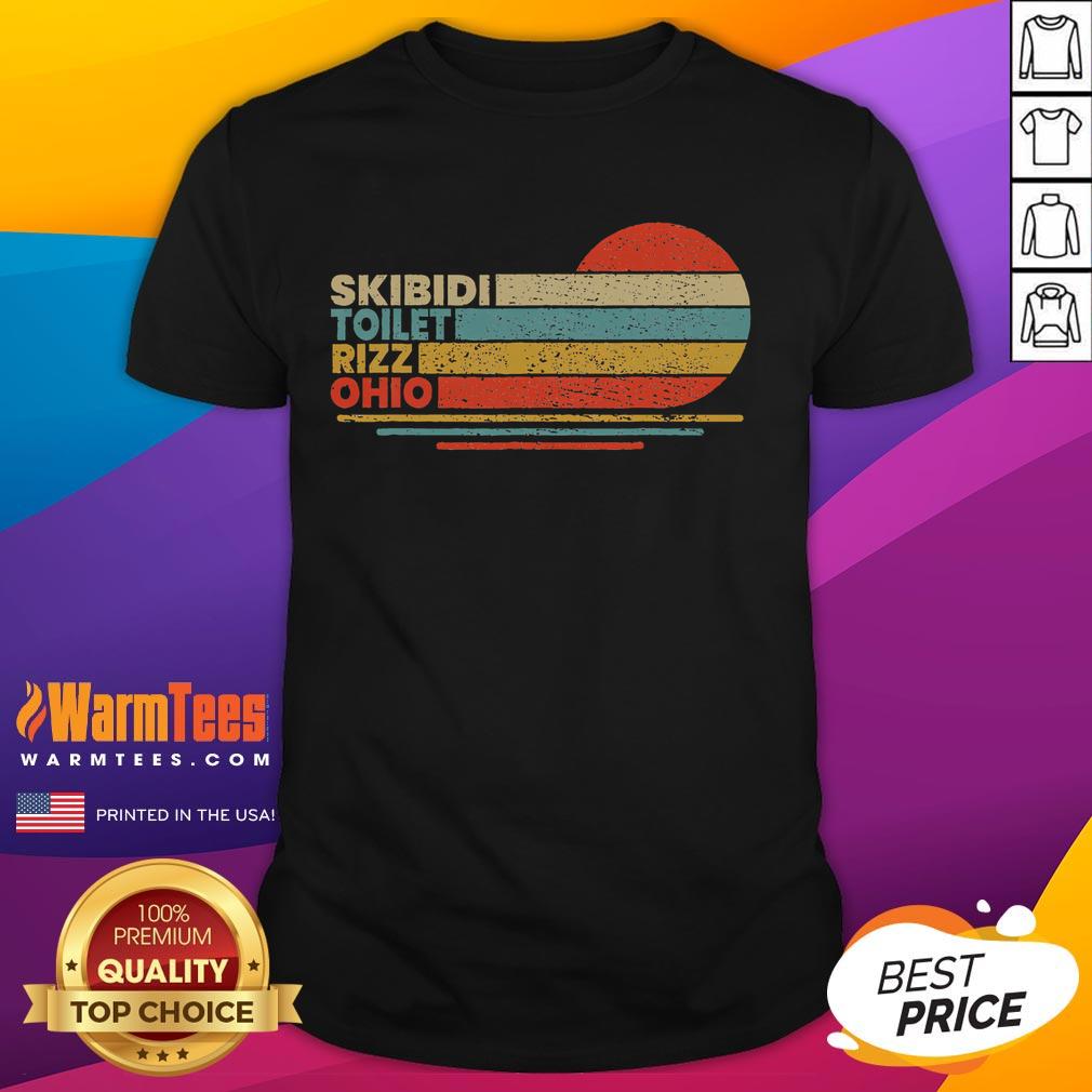 Funny Skibidi Toilet Rizz Ohio Vintage T-Shirt