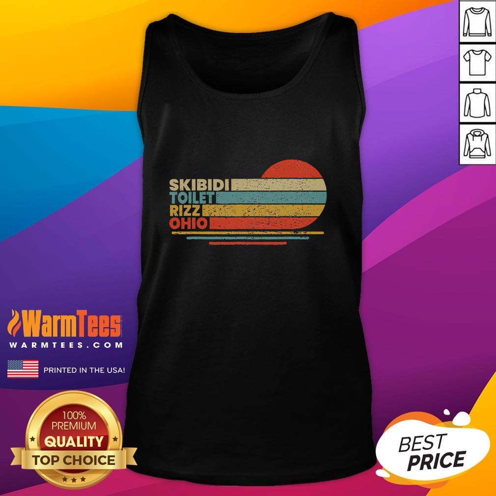 Funny Skibidi Toilet Rizz Ohio Vintage T-Shirt - Image 4