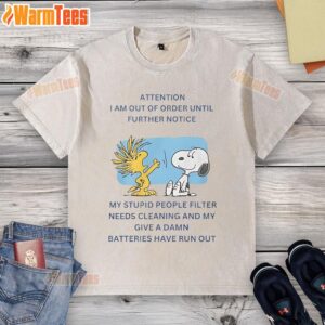 Alternative view of Funny Snoopy Woodstock I Am Out Of Order Until Further Notice T-Shirt