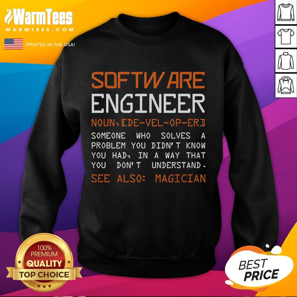 Funny Software Engineer Defined T-Shirt - Image 5