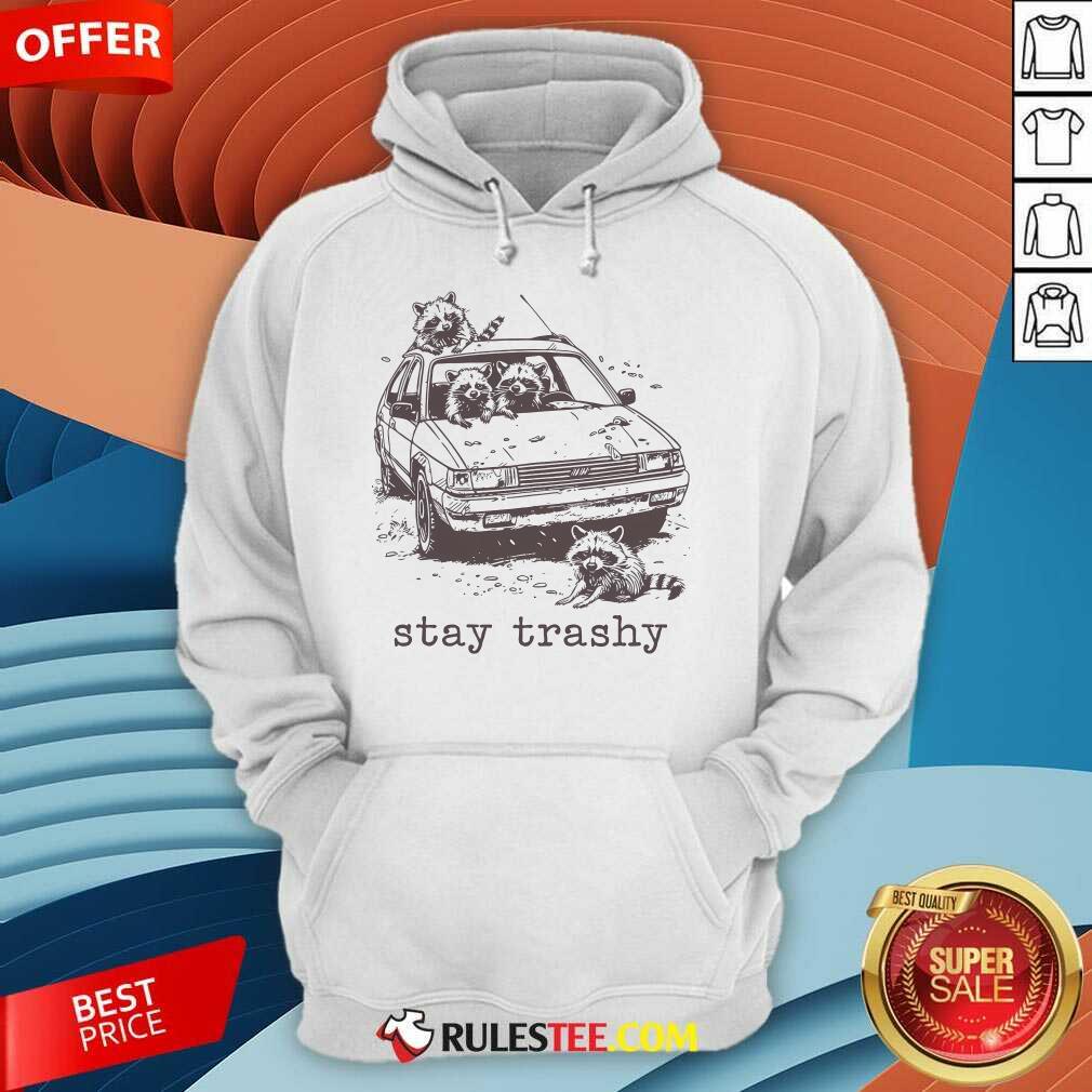 Funny Stay Trashy Trash Panda Meme T-Shirt - Image 5