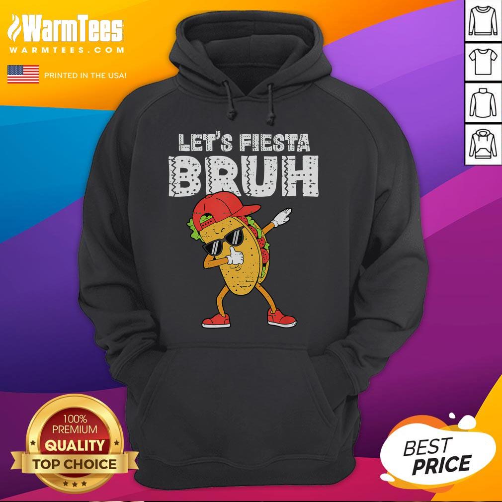 Funny Taco Dabbing Let's Fiesta Bruh Cinco De Mayo Fiesta Mexican T-Shirt - Image 2