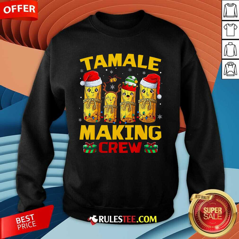 Funny Tamale Making Crew Tamale Season Mexican Christmas T-Shirt - Image 3