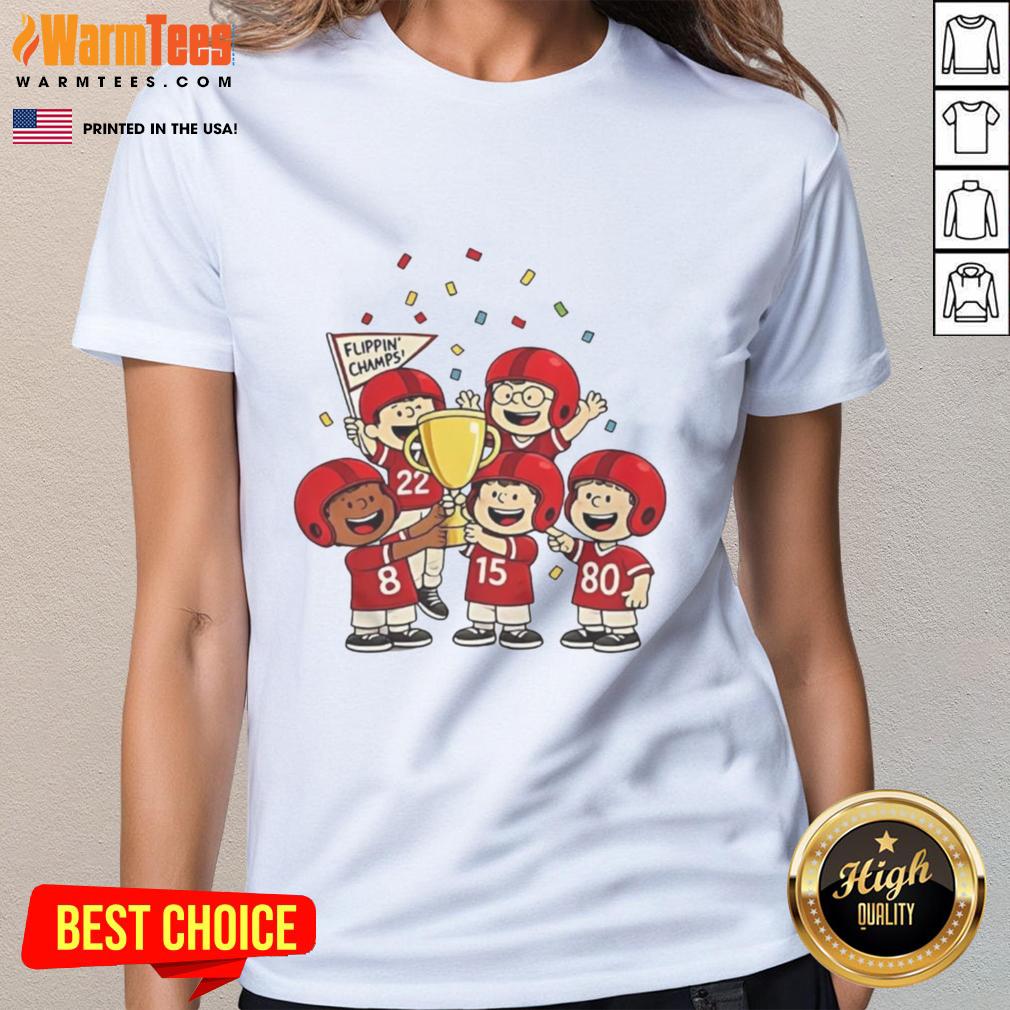 Funny The Peanuts Flippin' Champs Peanuts T-Shirt - Image 3