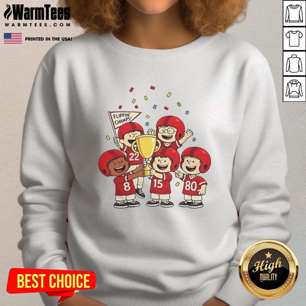 Funny The Peanuts Flippin' Champs Peanuts T-Shirt - Image 5