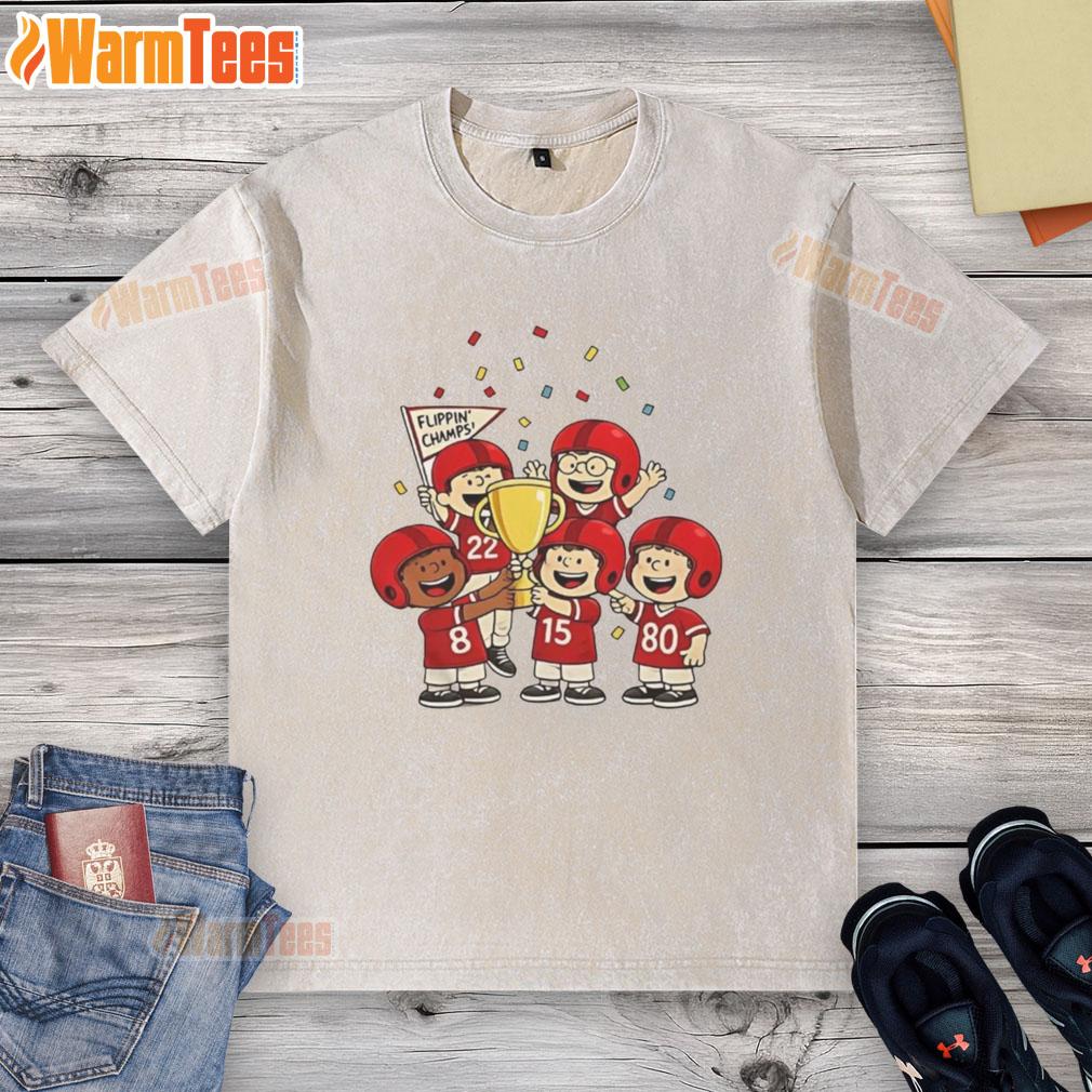 Funny The Peanuts Flippin' Champs Peanuts T-Shirt - Image 6