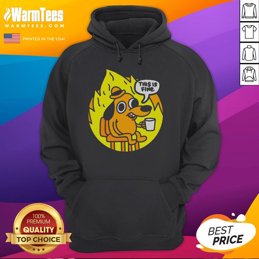 Funny This Is Fine Meme T-Shirt - Image 2