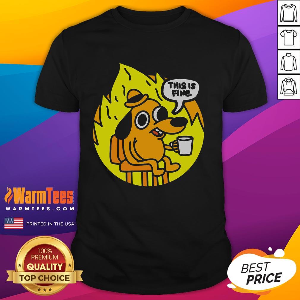 Funny This Is Fine Meme T-Shirt