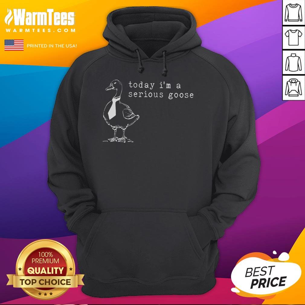 Funny Today I'm A Serious Goose T-Shirt - Image 2