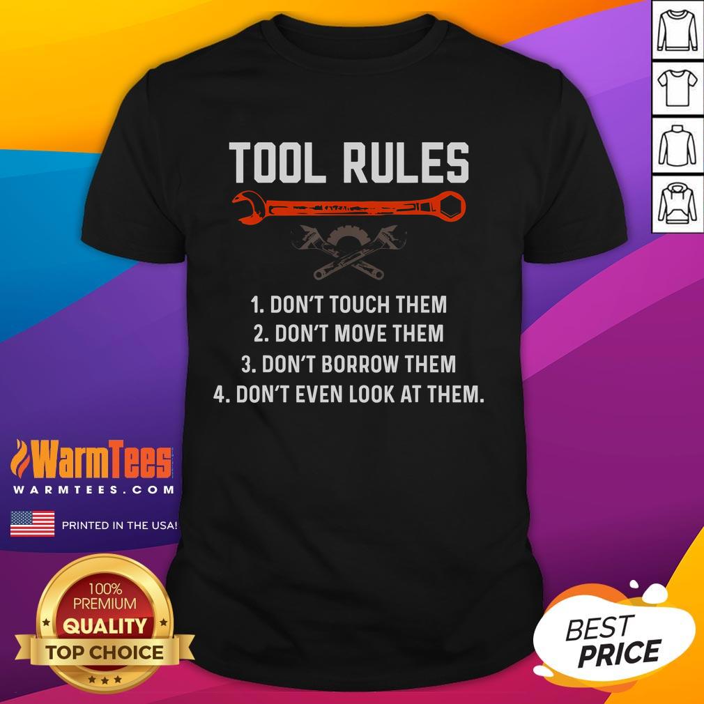 Funny Tool Rules Meme Mechanic Auto Repair T-Shirt