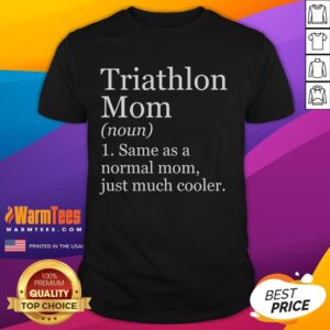 Funny Triathlon Mom Definition Sarcastic Sports T-Shirt