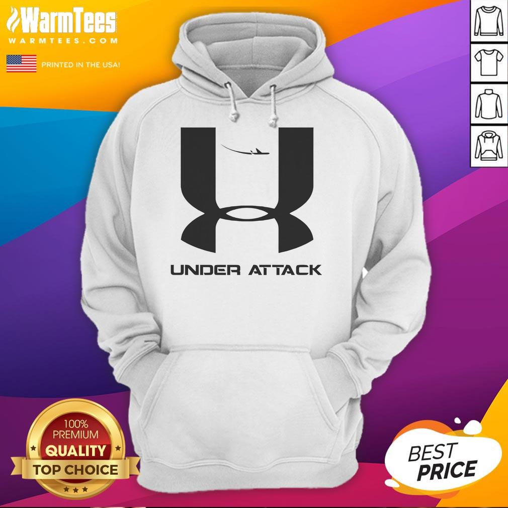 Funny Under Attack 911 Logo Parody T-Shirt - Image 2
