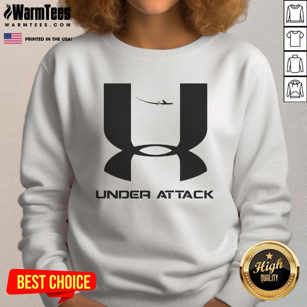 Funny Under Attack 911 Logo Parody T-Shirt - Image 5