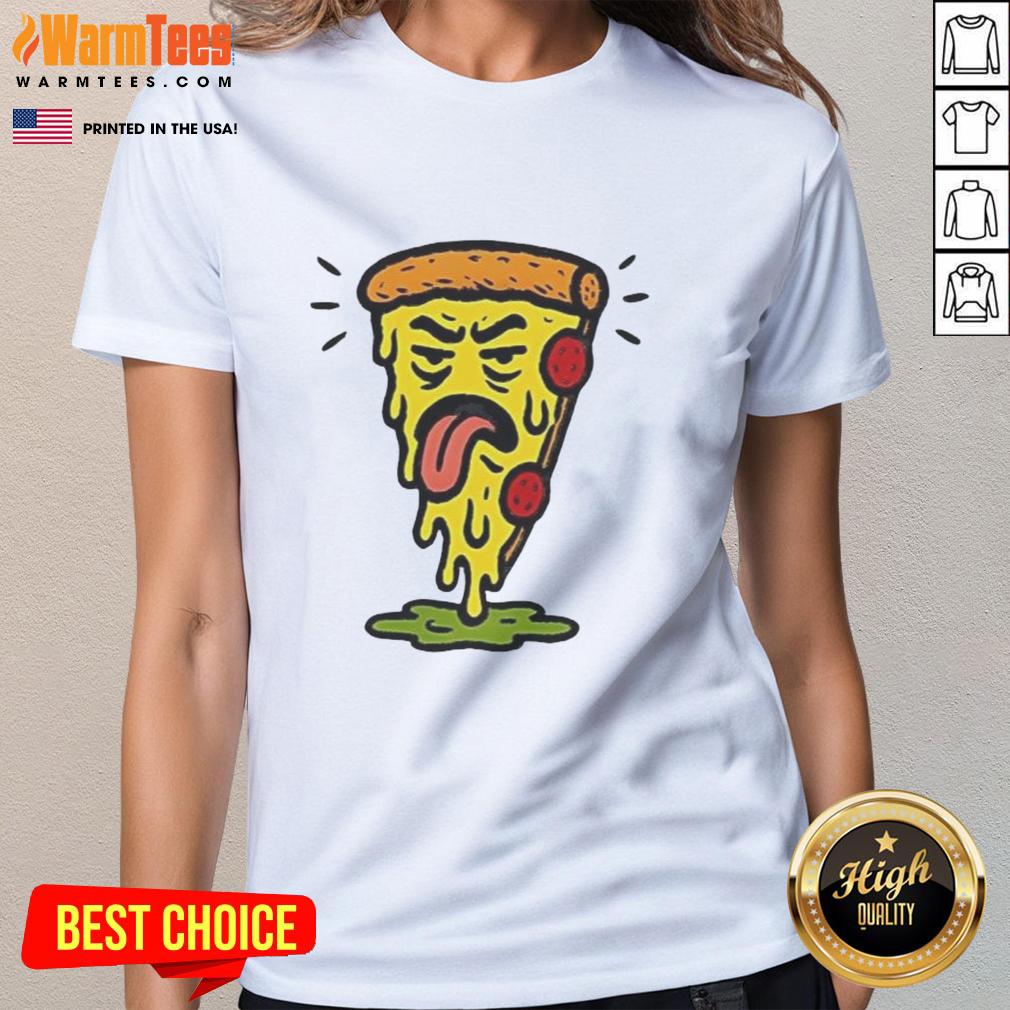 Funny Unfresh Pizza Melted T-Shirt - Image 3