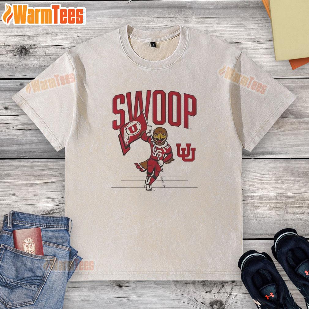 Funny Utah Utes Football Gridiron Mascot Flag T-Shirt - Image 6