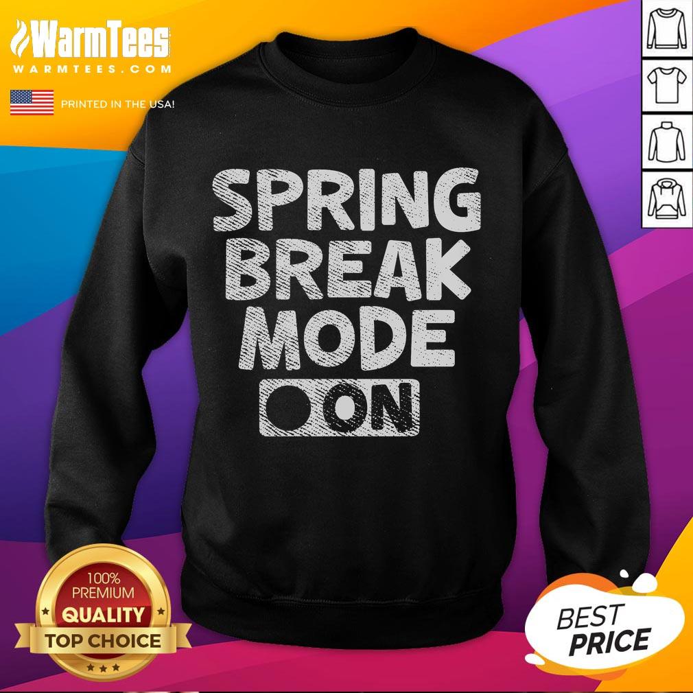 Funny Vintage Spring Break Mode On Teacher T-Shirt - Image 5