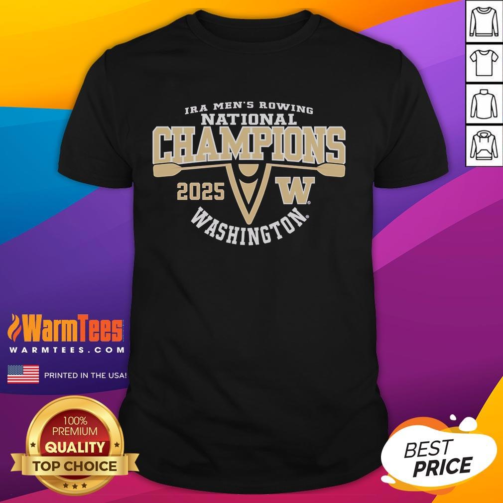 Funny Washington Huskies 2025 IRA Men's Rowing National Champions T-Shirt