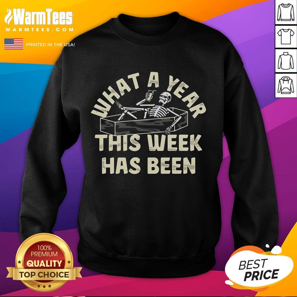 Funny What A Year This Week Has Been Skeleton T-Shirt - Image 5