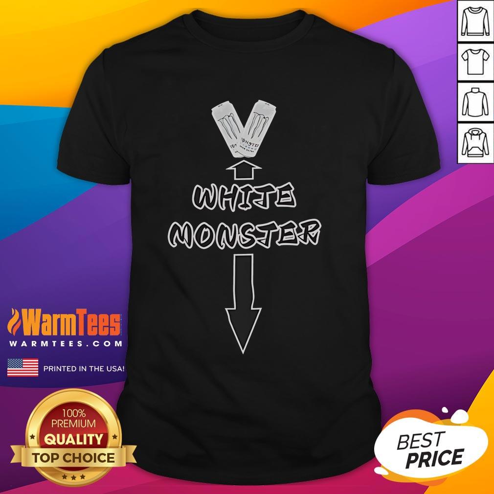 Funny White Monster Meme T-Shirt