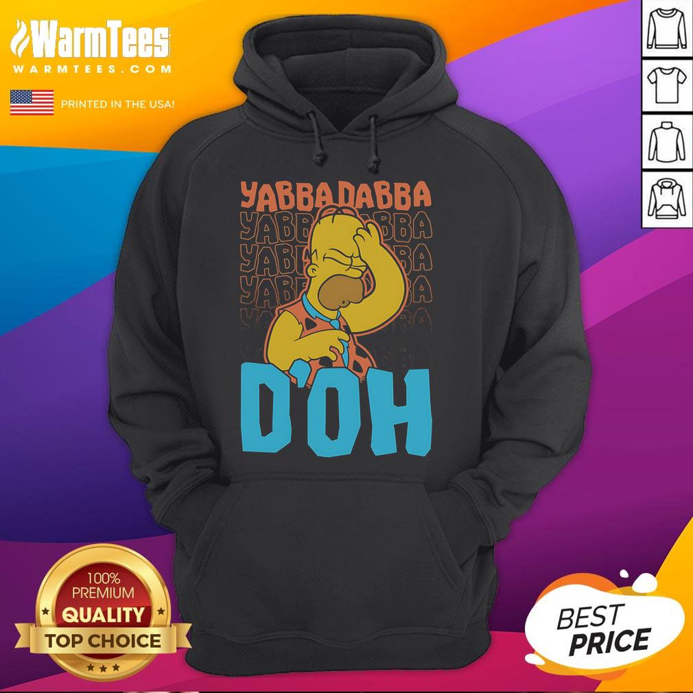 Funny Yabba Dabba D'oh Homer Stone Age T-Shirt - Image 2