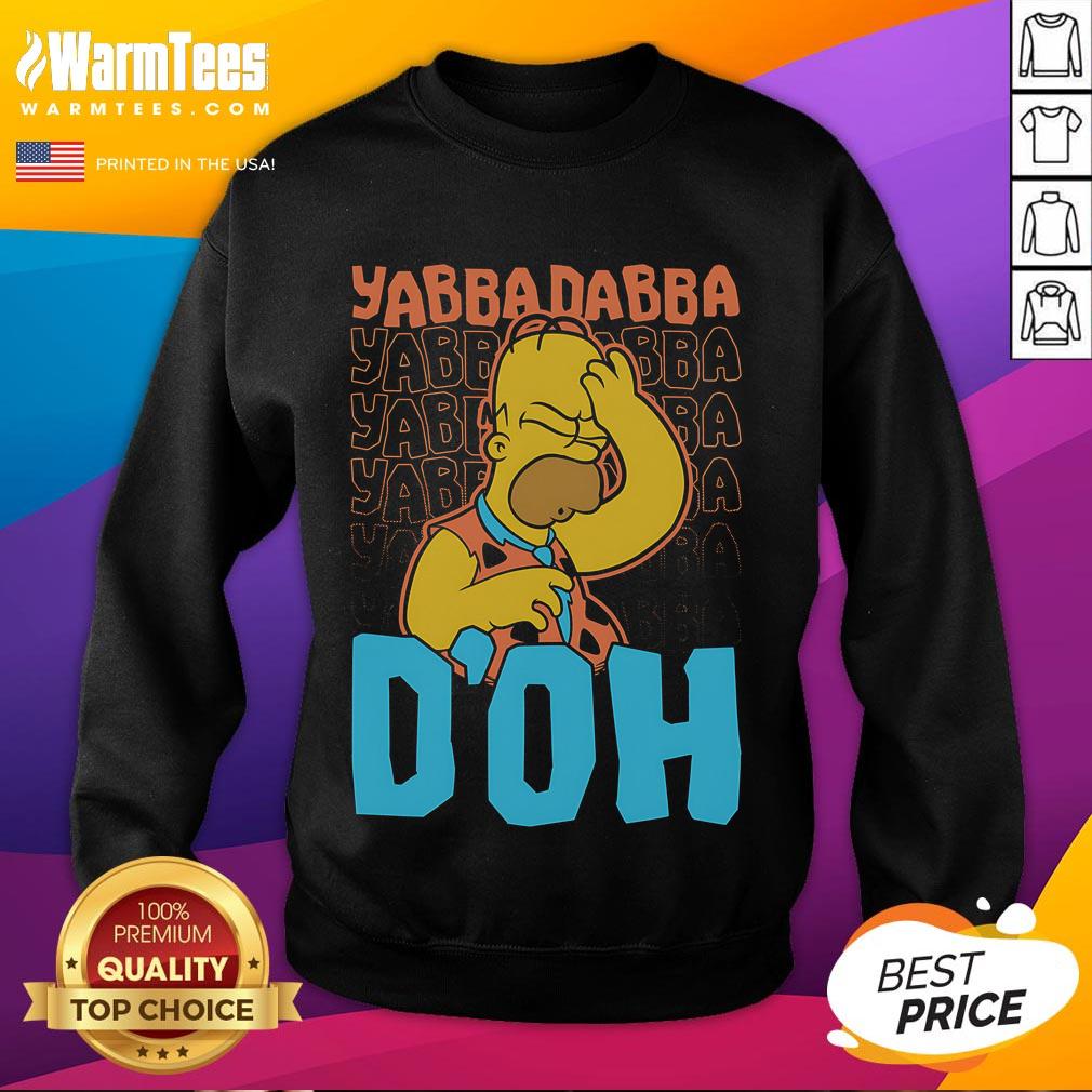 Funny Yabba Dabba D'oh Homer Stone Age T-Shirt - Image 5