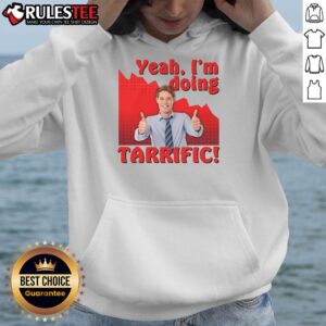 Alternative view of Funny Yeah I'm Doing Tarrific Crash Graph Sarcastic Thumbs Up T-Shirt