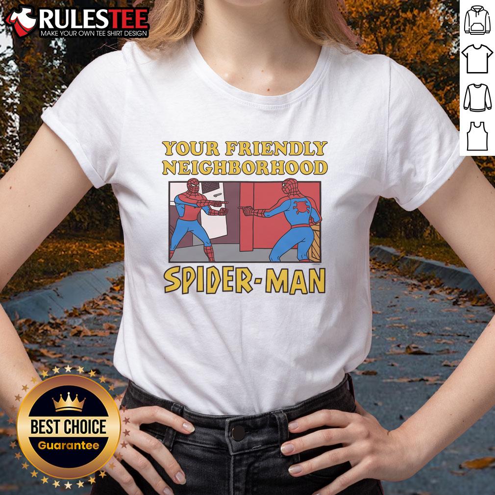 Funny Your Friendly Neighborhood Spider-Man Pointing Meme T-Shirt - Image 3