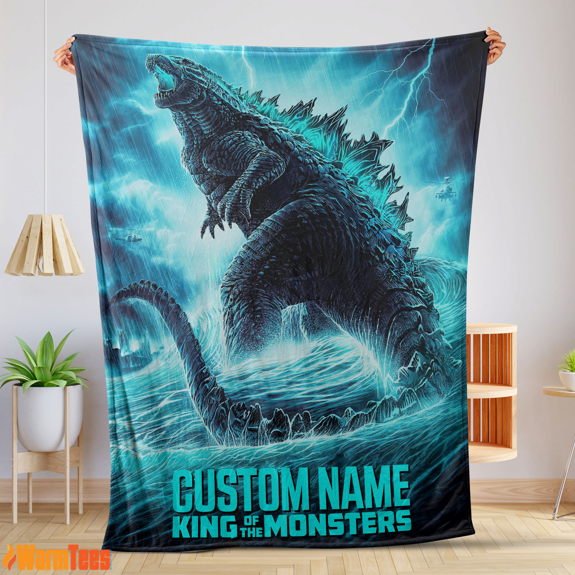 Godzilla King Of The Monsters Blanket Fleece Customized Blanket