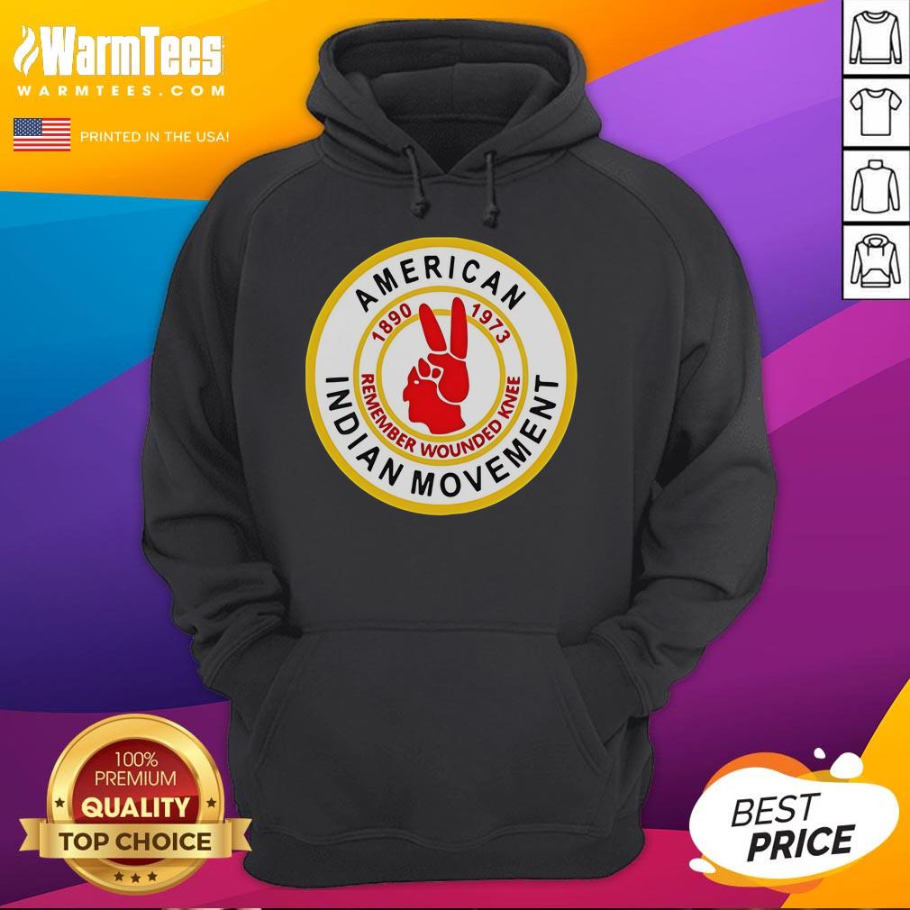 Good American Indian Movement Remember Wounded Knee T-Shirt - Image 2