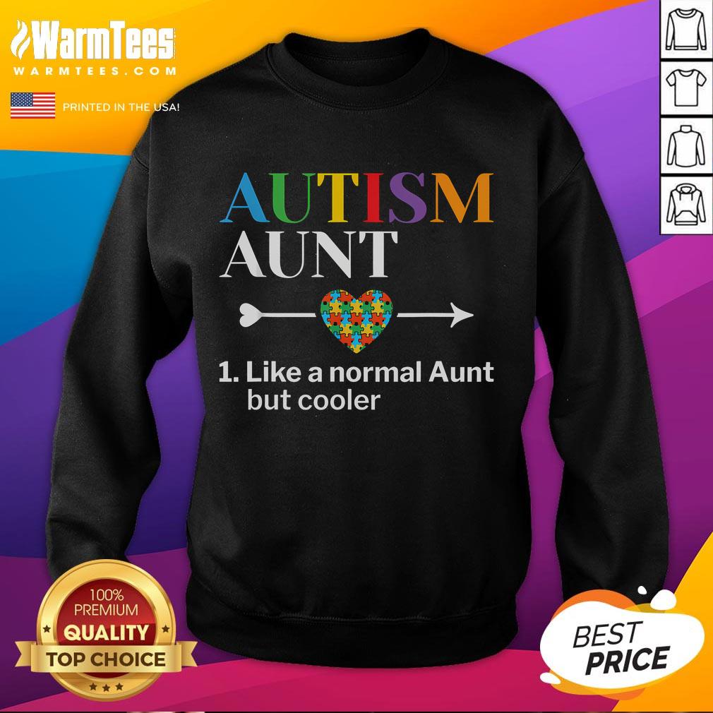 Good Autism Aunt Definition World Autism Awareness Day T-Shirt - Image 5
