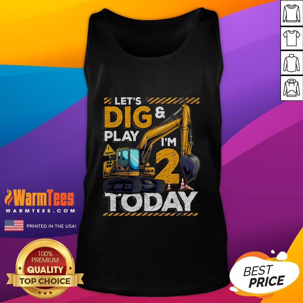 Good Birthday Boy 2 Construction 2nd Birthday Excavator Birthday T-Shirt - Image 4