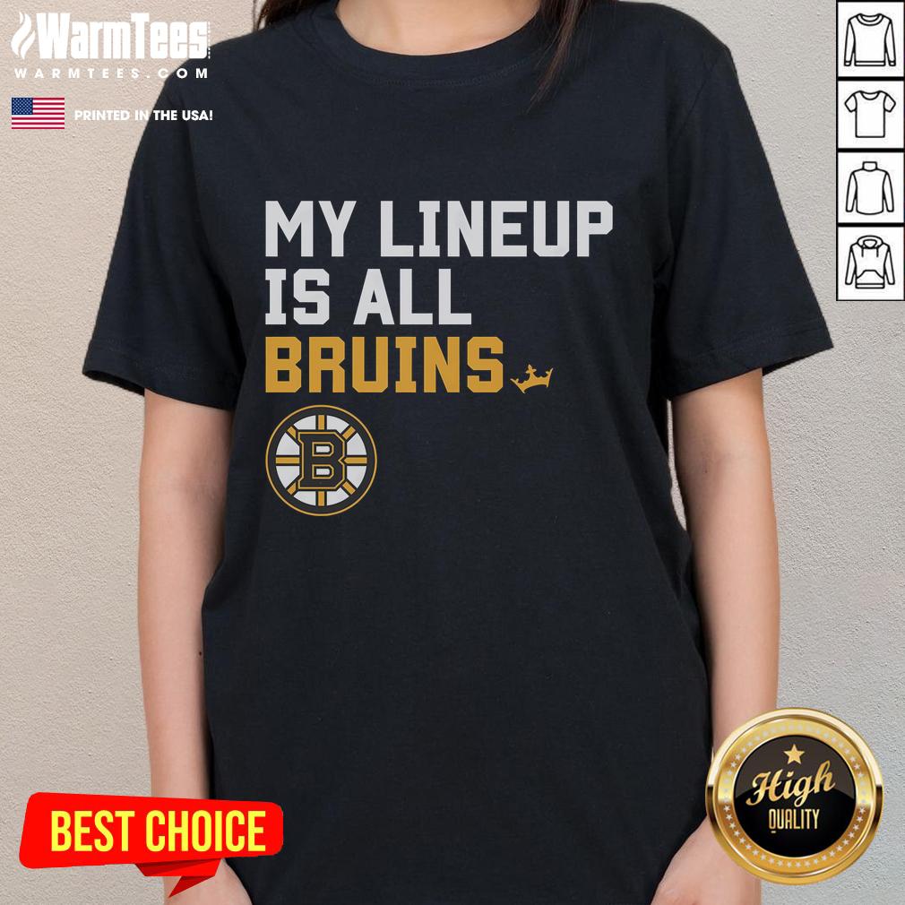 Good Boston Bruins My Lineup T-Shirt - Image 3