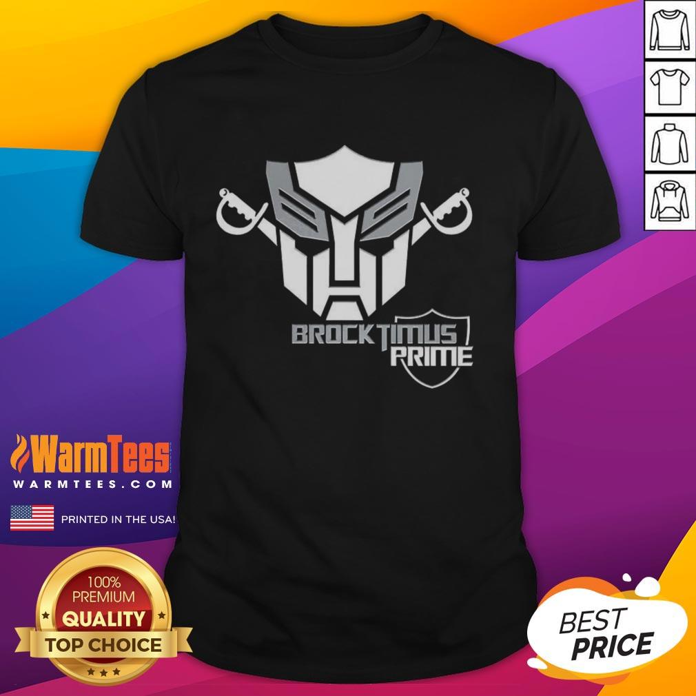 Good Brocktimus Prime Transformers Logo T-Shirt