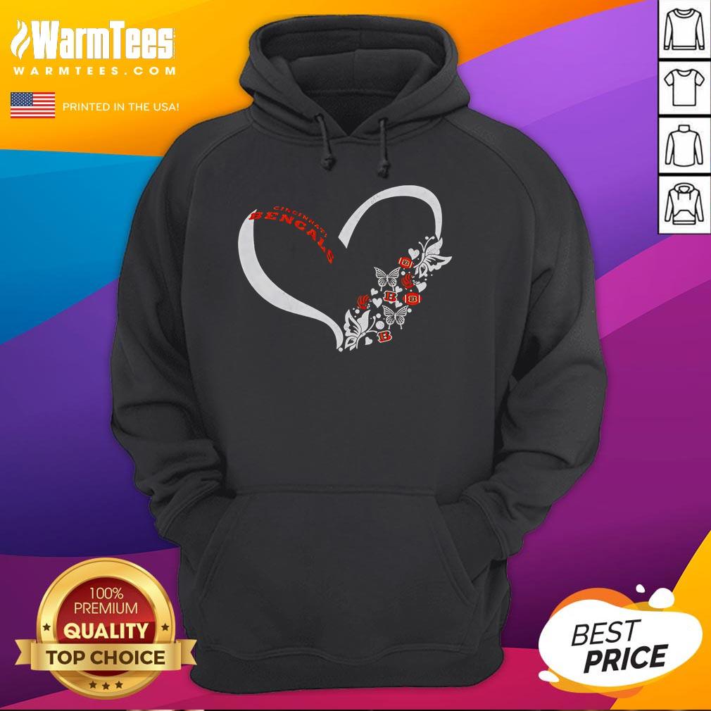 Good Butterflies In My Stomach Cincinnati Bengals NFL T-Shirt - Image 2
