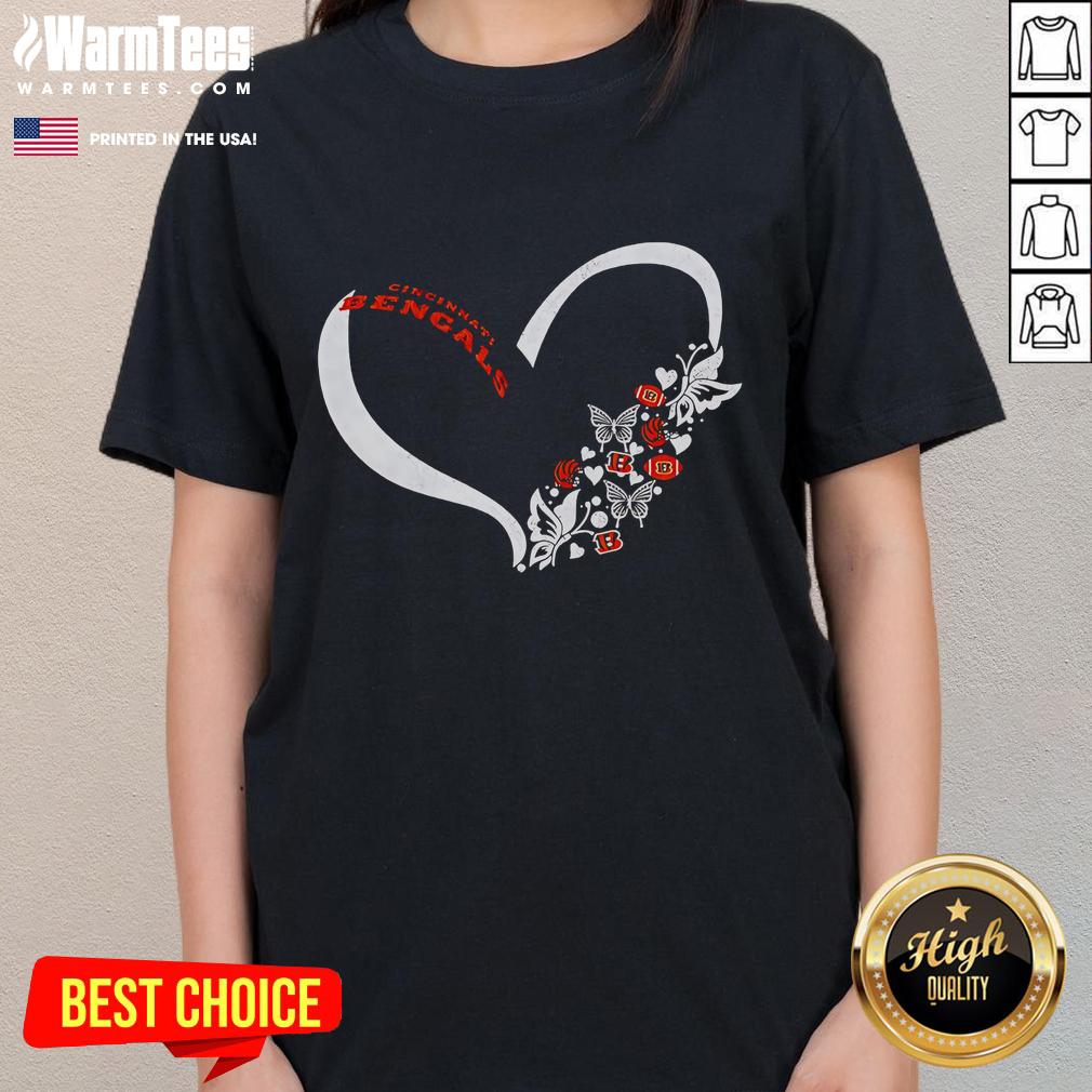 Good Butterflies In My Stomach Cincinnati Bengals NFL T-Shirt - Image 3