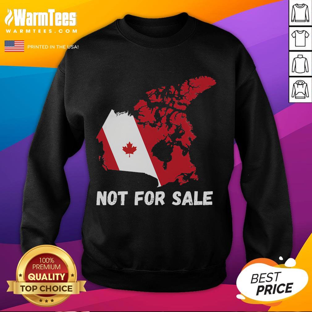 Good Canada Not For Sale Canada And USA Map T-Shirt - Image 5