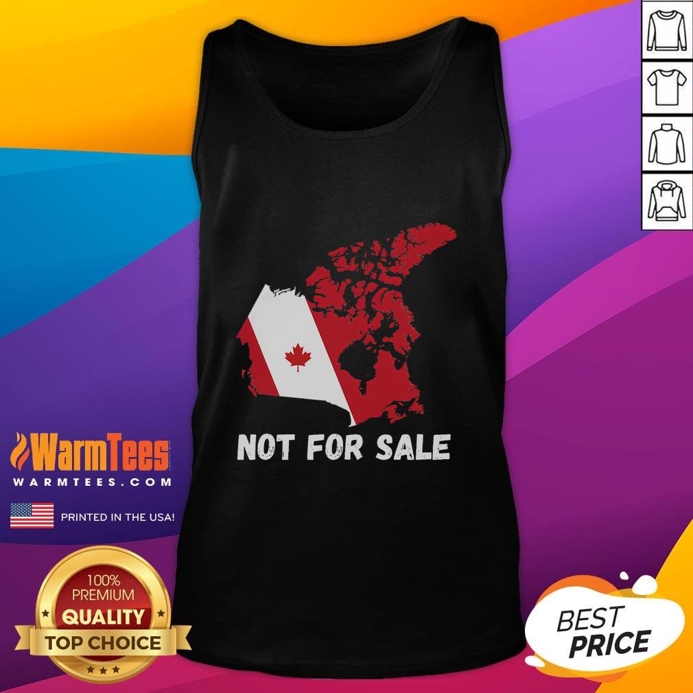 Good Canada Not For Sale Canada And USA Map T-Shirt - Image 4