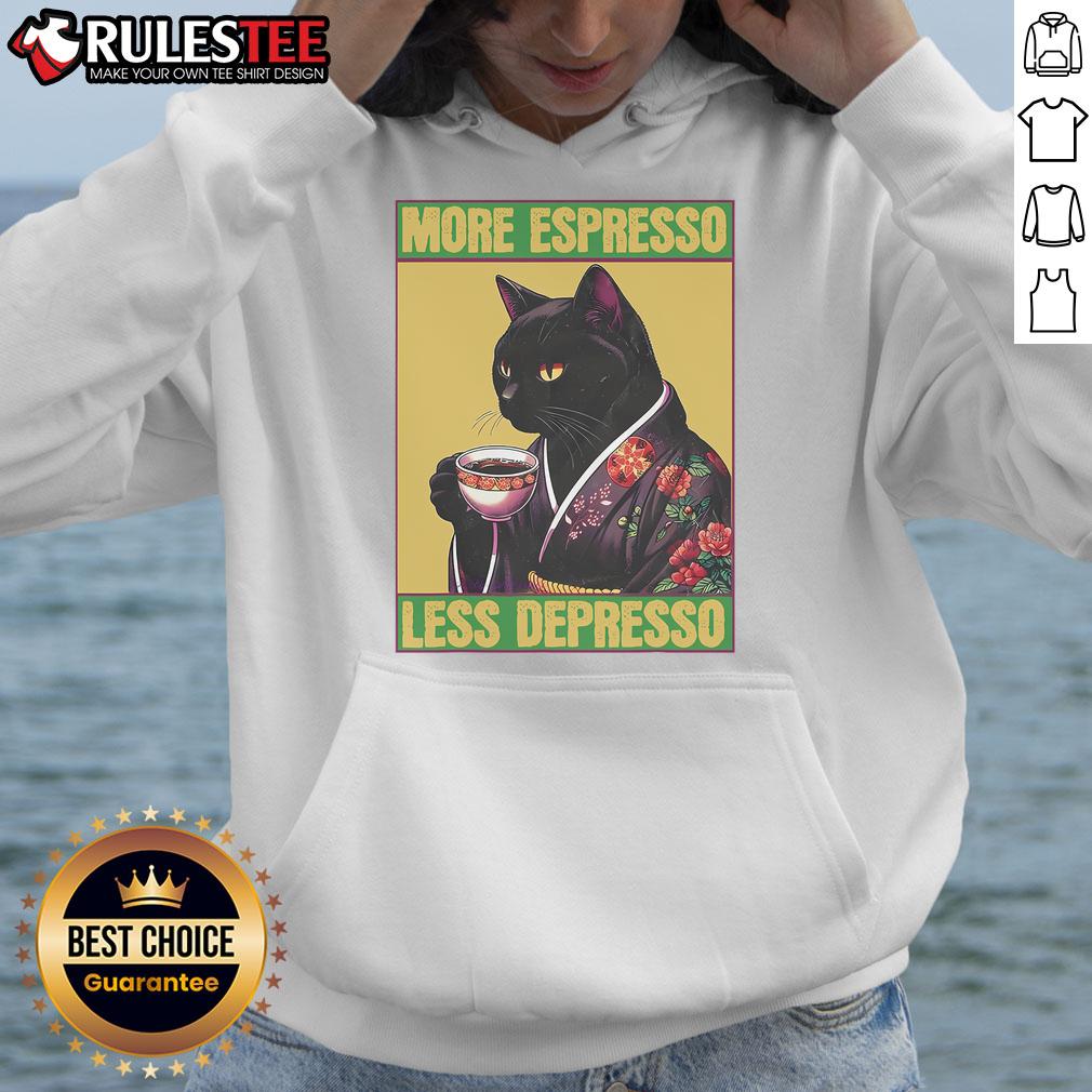 Good Cat More Espresso Less Depresso T-Shirt - Image 2