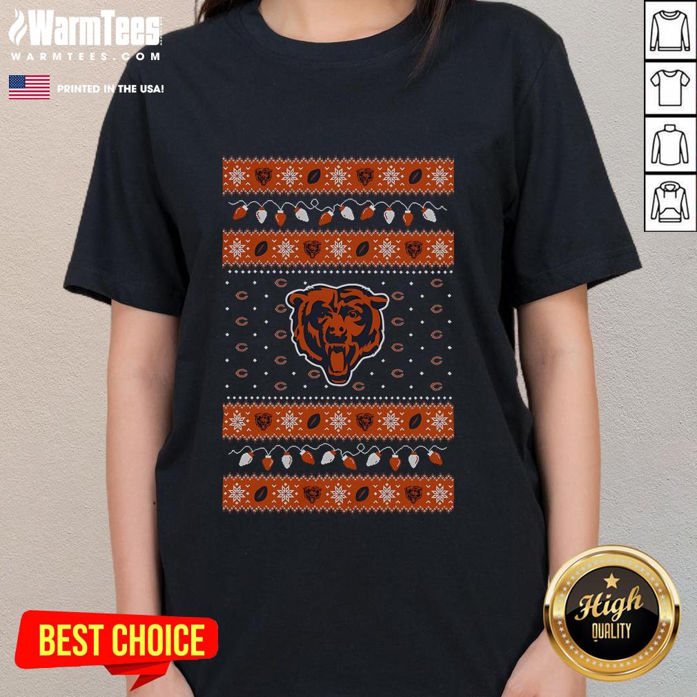 Good Chicago Bears Holiday Christmas T-Shirt - Image 3