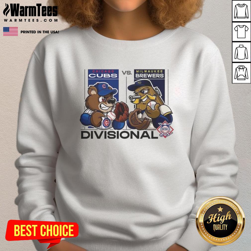 Good Chicago Cubs Vs Milwaukee Brewers National League Divisional Series 2025 Mascot T-Shirt - Image 5