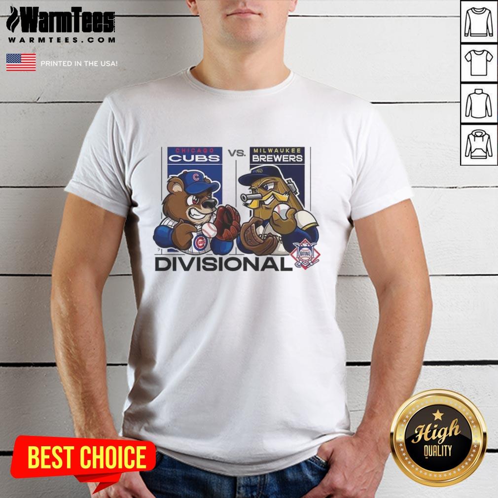 Good Chicago Cubs Vs Milwaukee Brewers National League Divisional Series 2025 Mascot T-Shirt