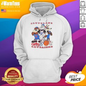 Alternative view of Good Cleveland Cavaliers NBA X Looney Tunes Cartoon Characters T-Shirt