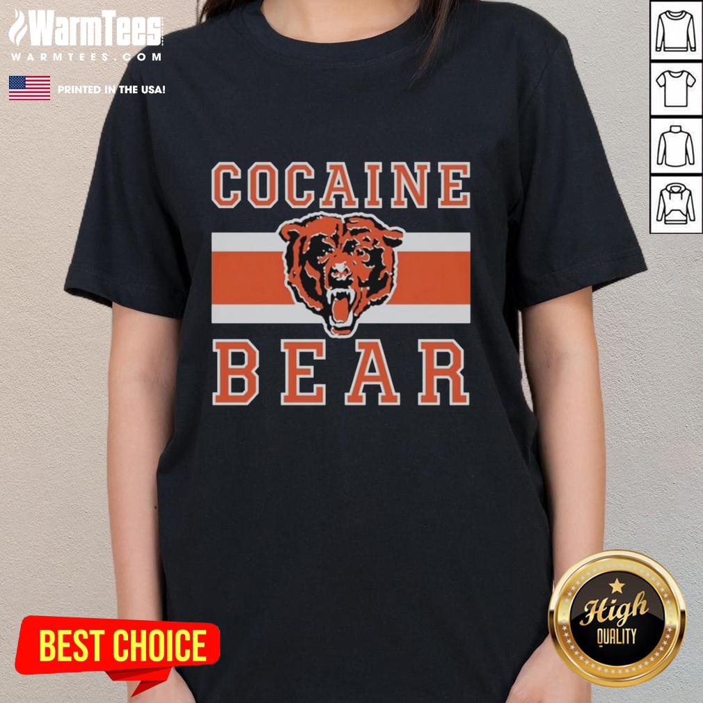 Good Cocaine Bear Chicago Bears T-Shirt - Image 3