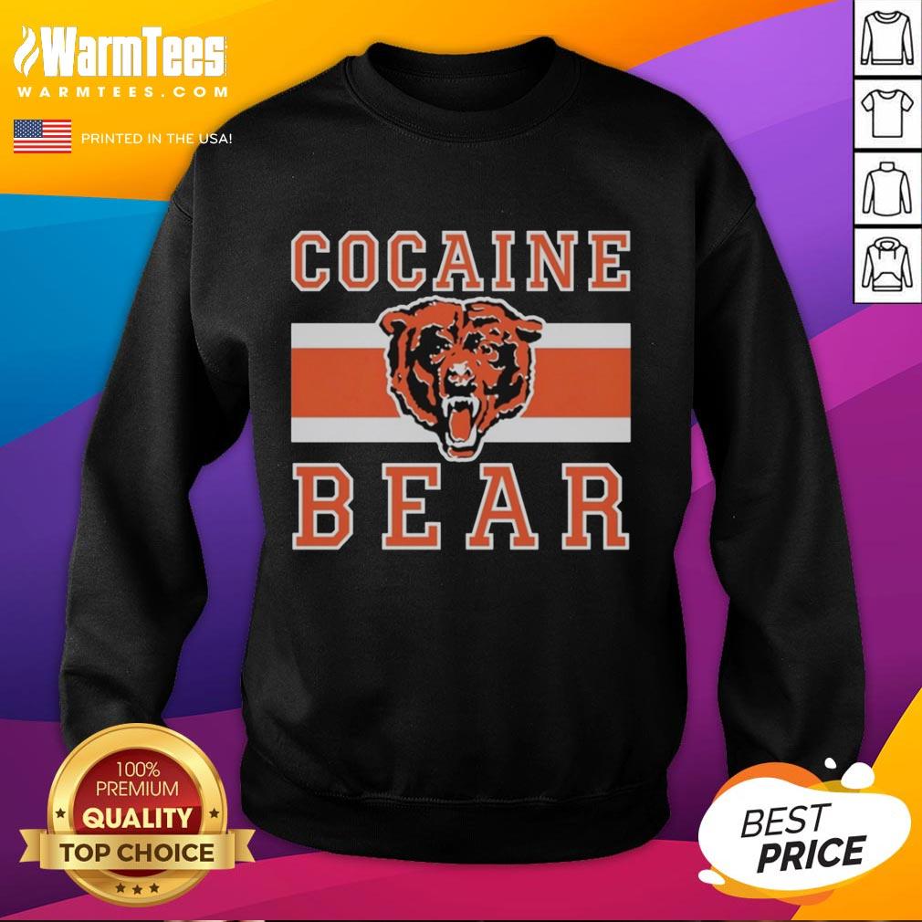 Good Cocaine Bear Chicago Bears T-Shirt - Image 5