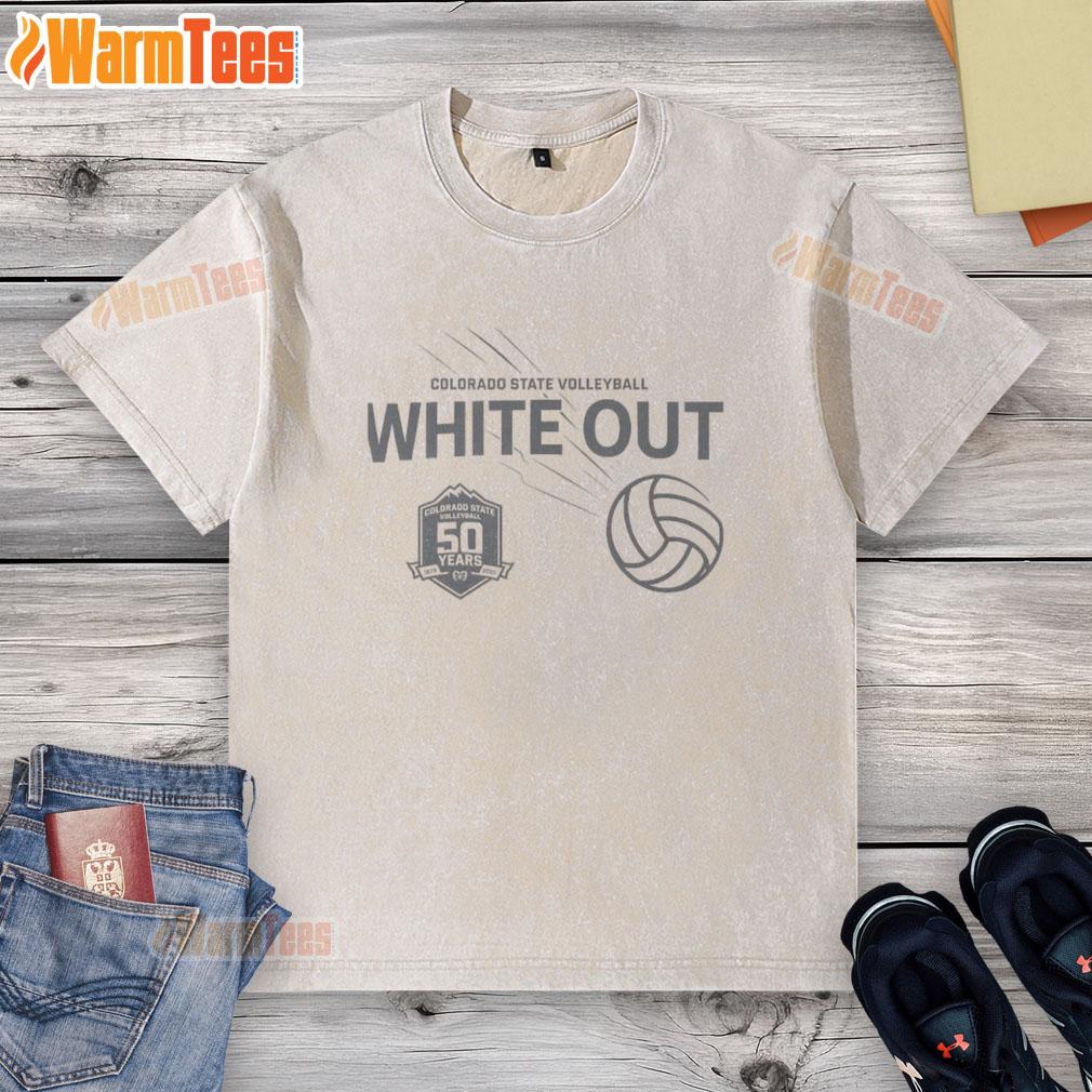 Good Colorado State Volleyball White Out 2025 T-Shirt - Image 6